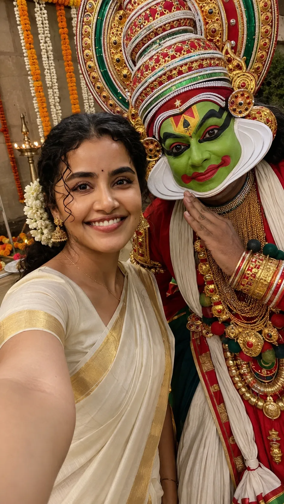 Candid Onam Selfie