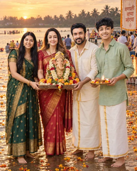 Family Portrait at Vinayaka Chaturthi