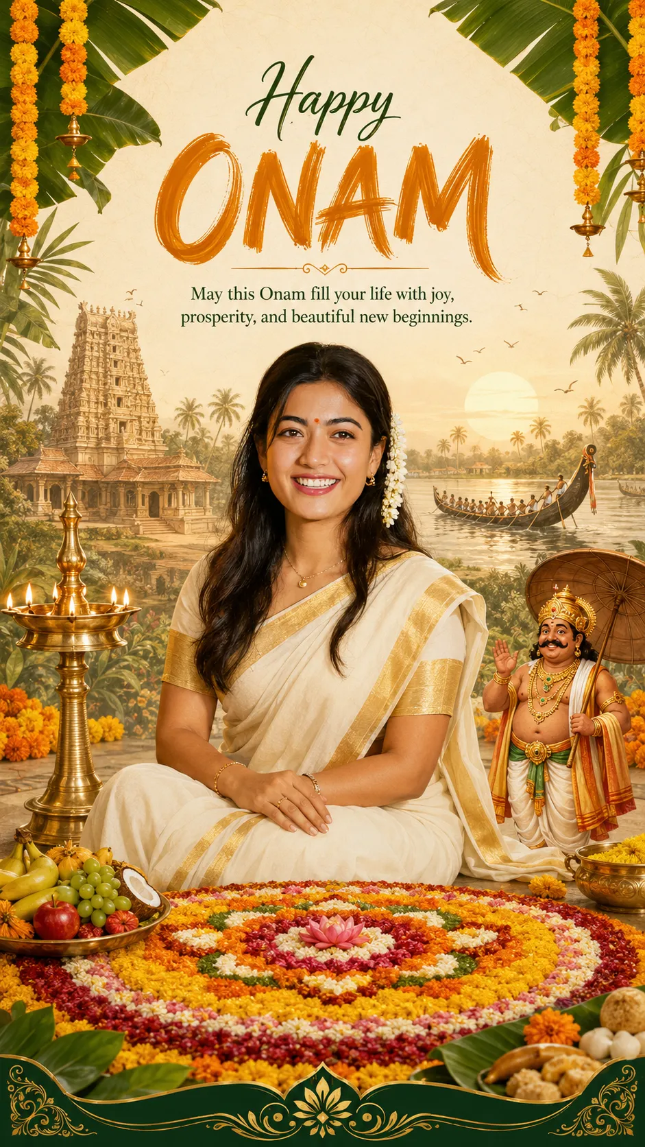 Festive Onam Greeting Poster