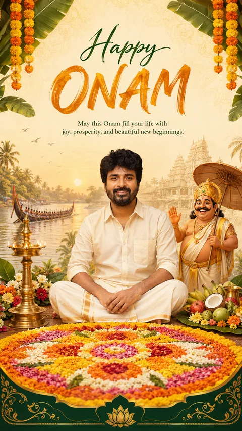 Festive Onam Greeting Poster