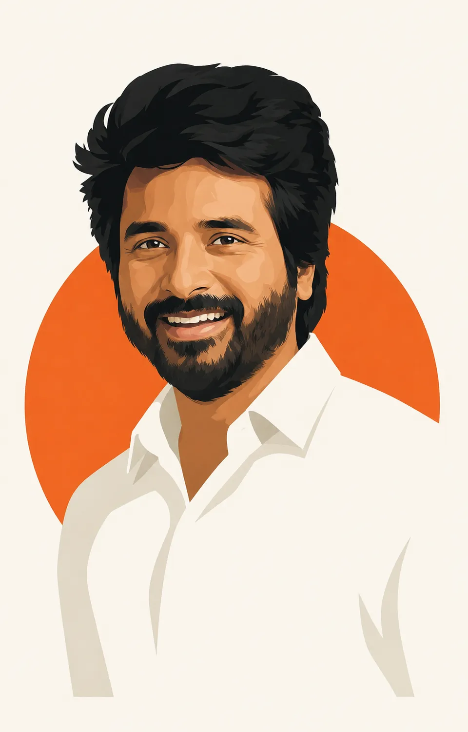 Minimalist Vector Portrait