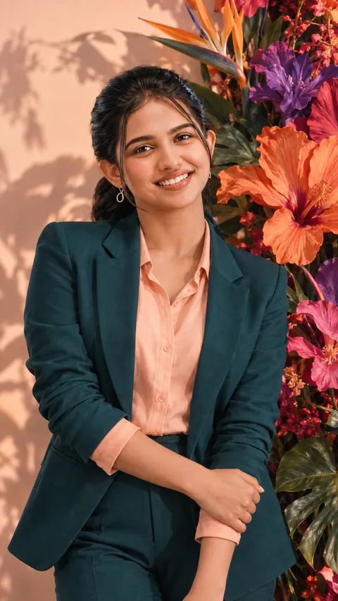 Floral Impact Portrait
