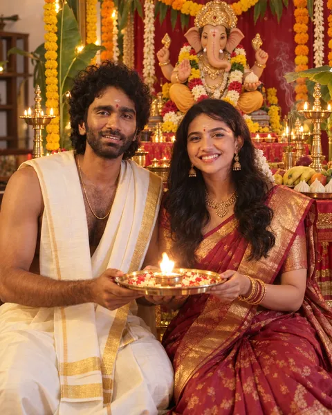 Ganesh Chaturthi Celebration Portrait