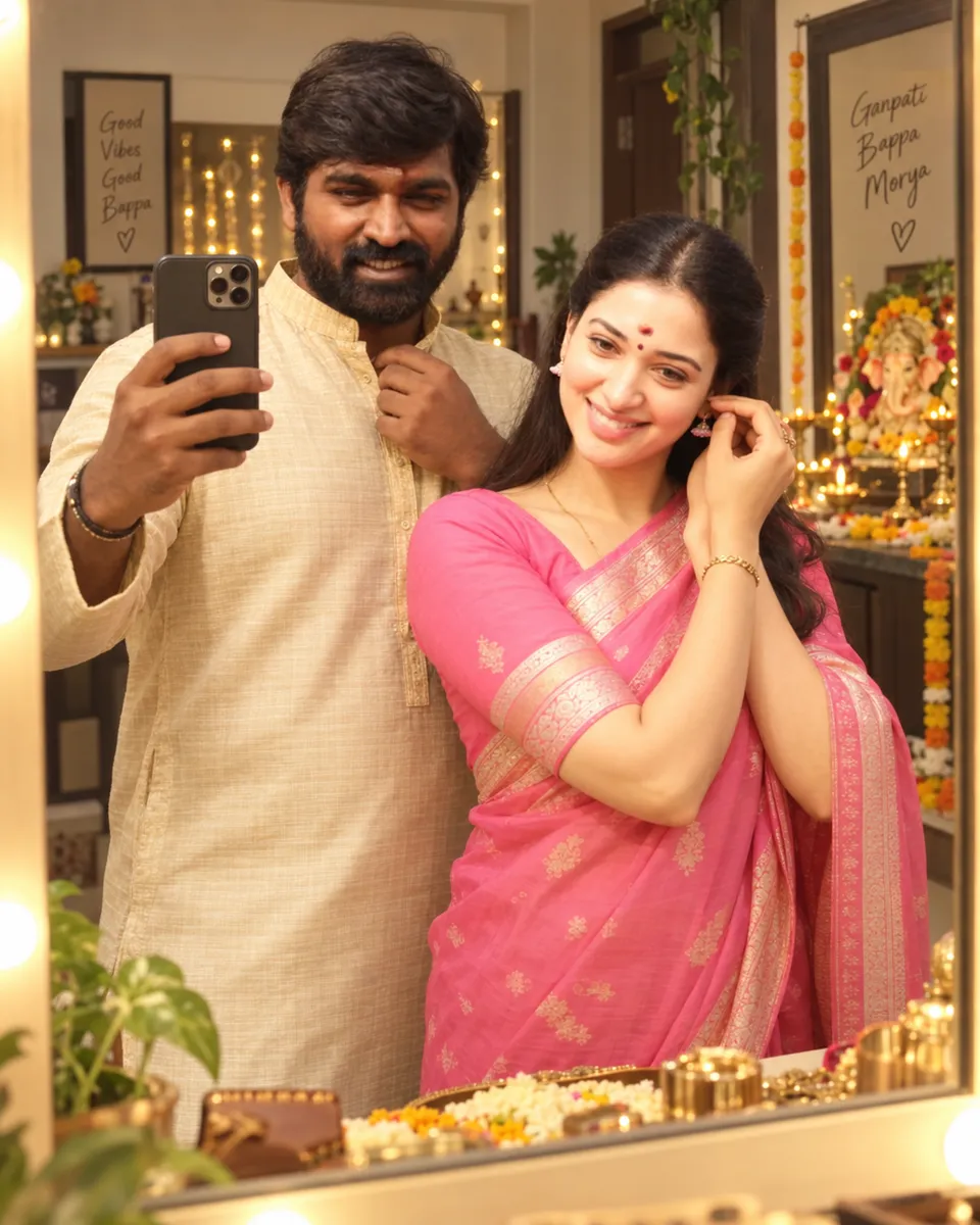 Ganesh Chaturthi Mirror Selfie