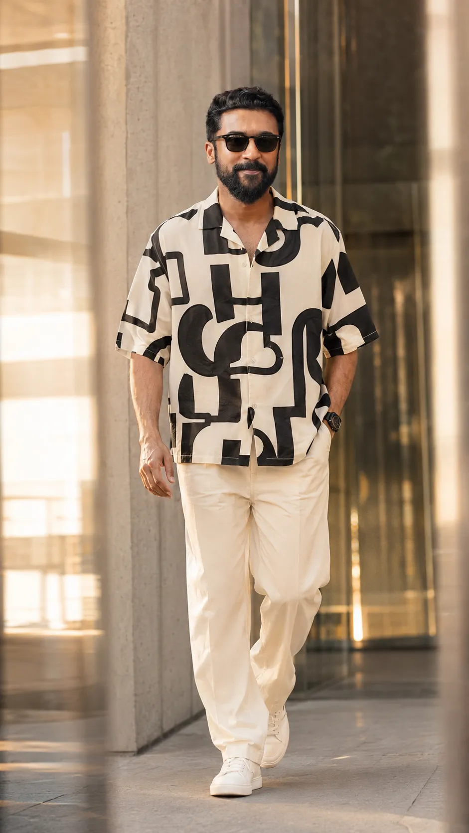 Evening Stroll in Abstract Fashion