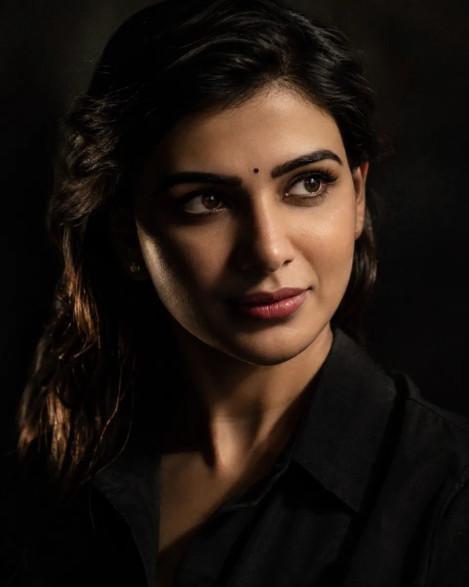 Hard-Light Low-Key Portrait