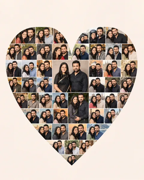 Heart-Shaped Photo Grid (Couple)