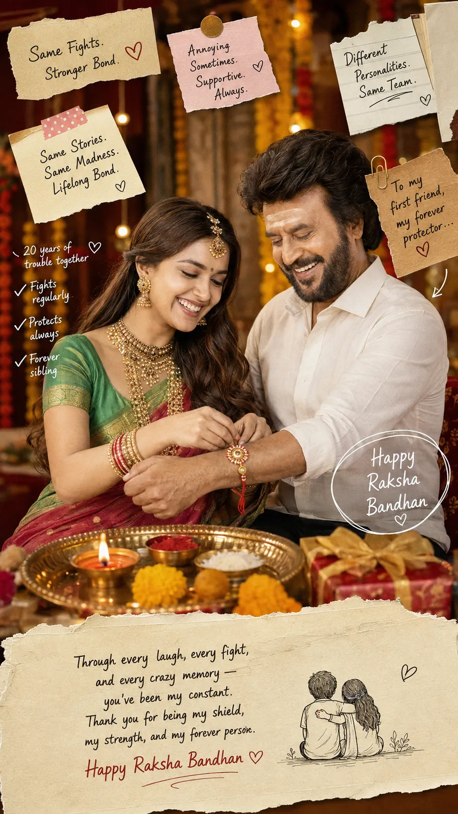 Intimate Raksha Bandhan Celebration