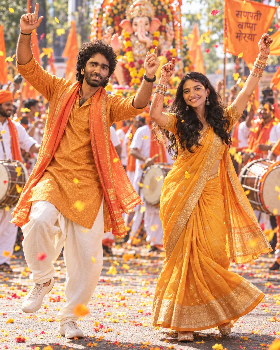 Joyful Dance at Ganesh Chaturthi