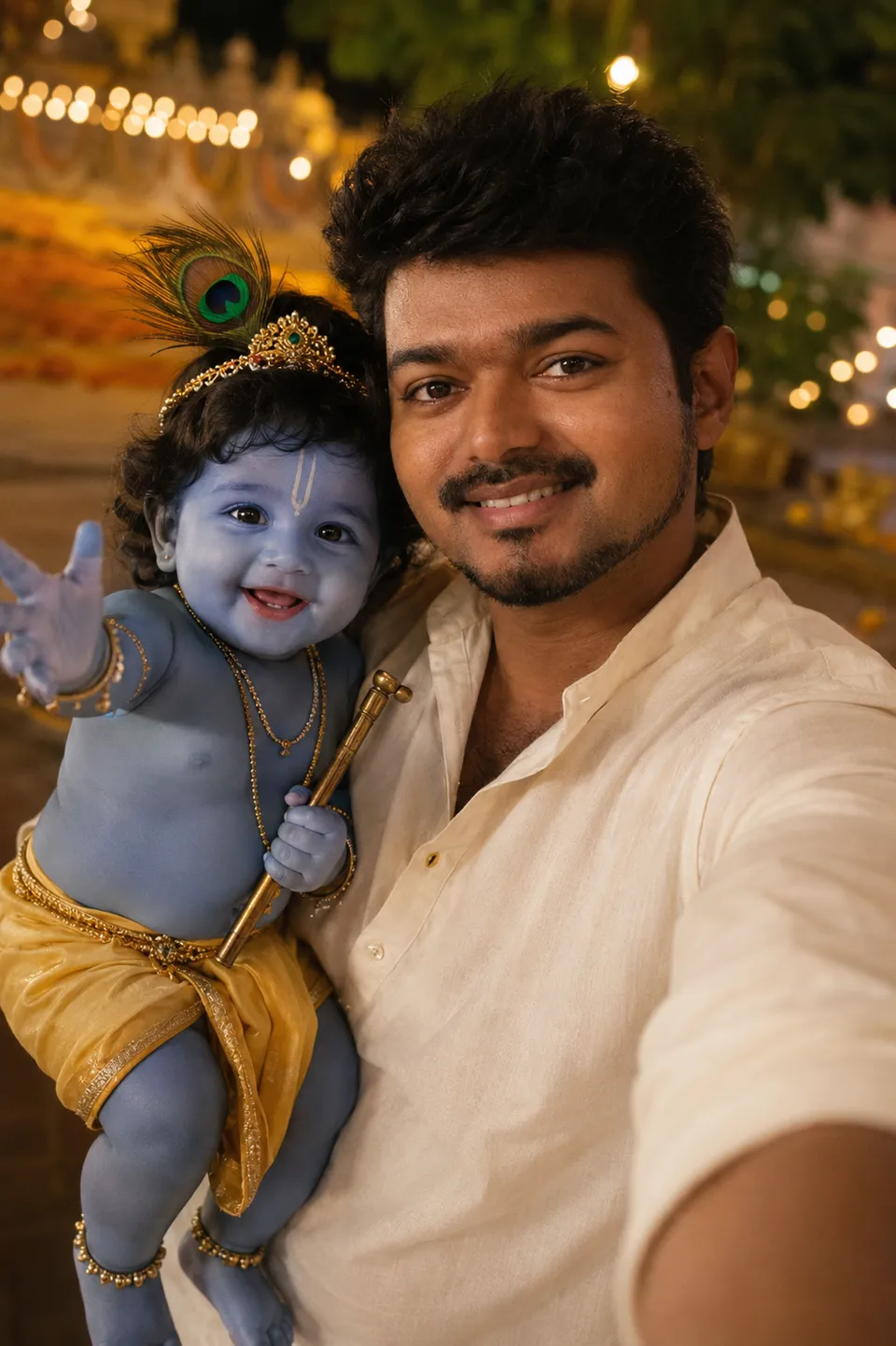 Joyful Temple Selfie