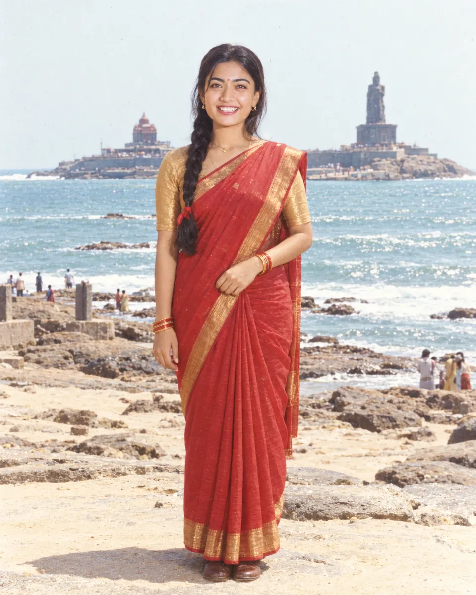 1980s Kanyakumari Beach Scene