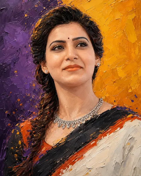 Impassioned Portrait in Oil