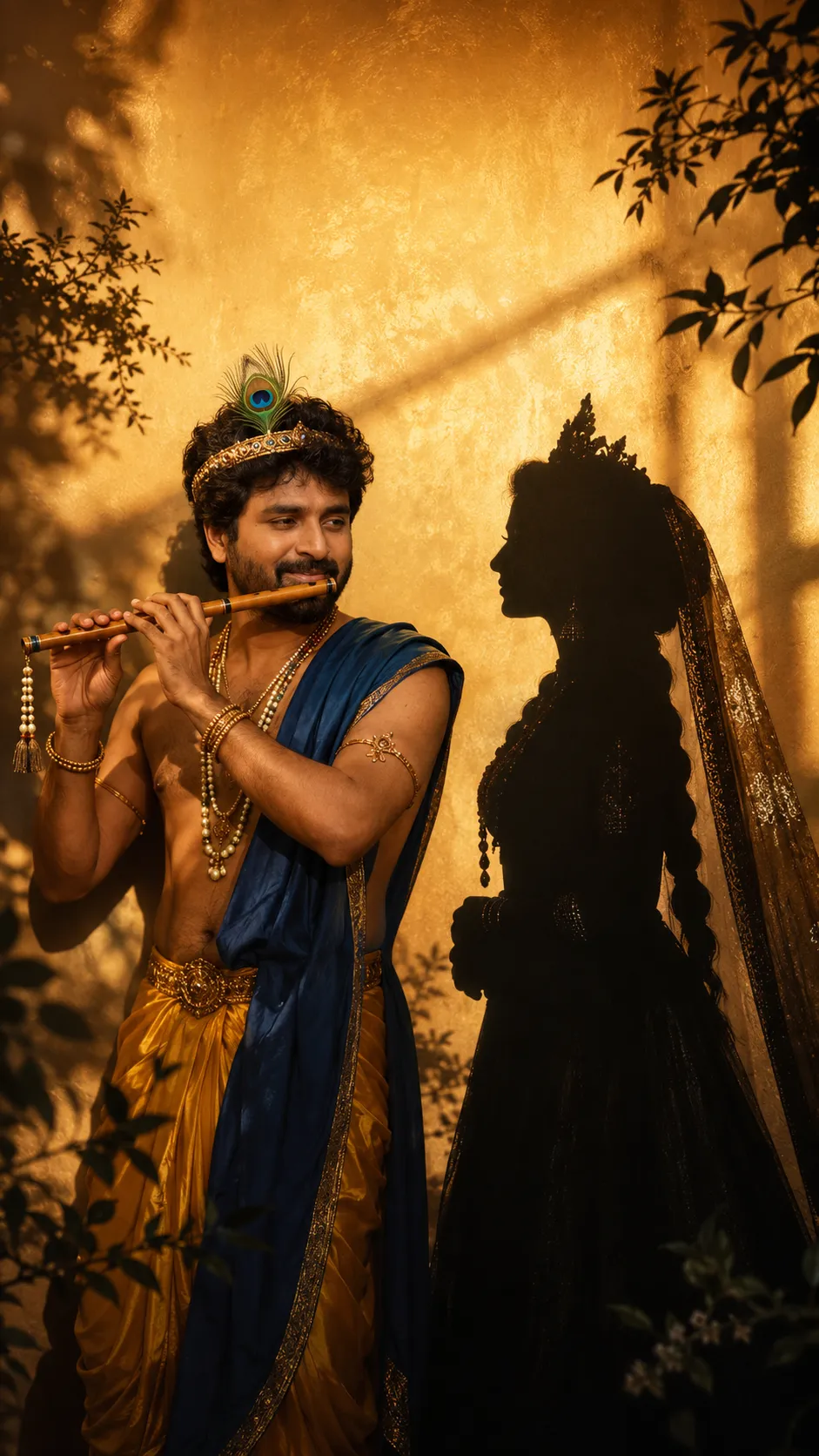 Krishna and Radha Shadow Play