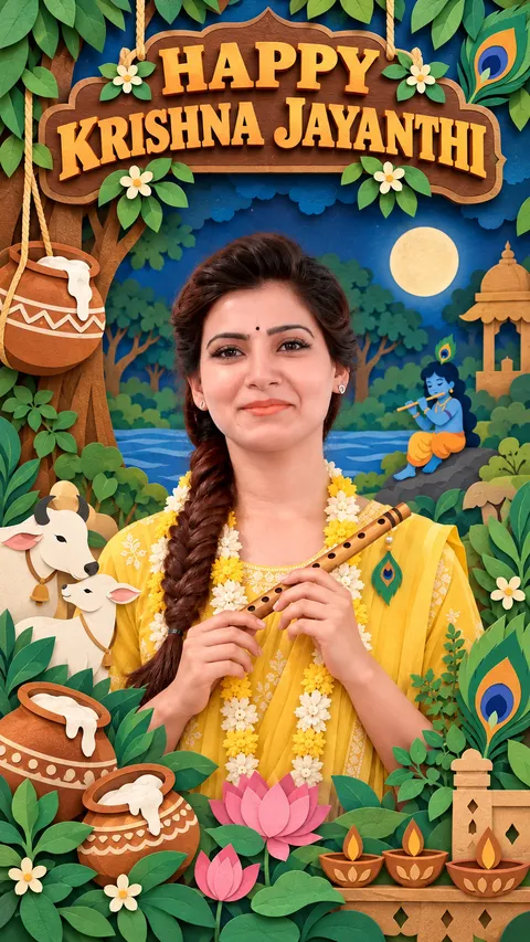 Krishna Jayanti Celebration Diorama