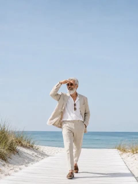 Coastal Stroll in Linen