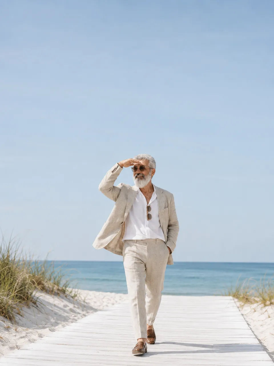 Coastal Stroll in Linen