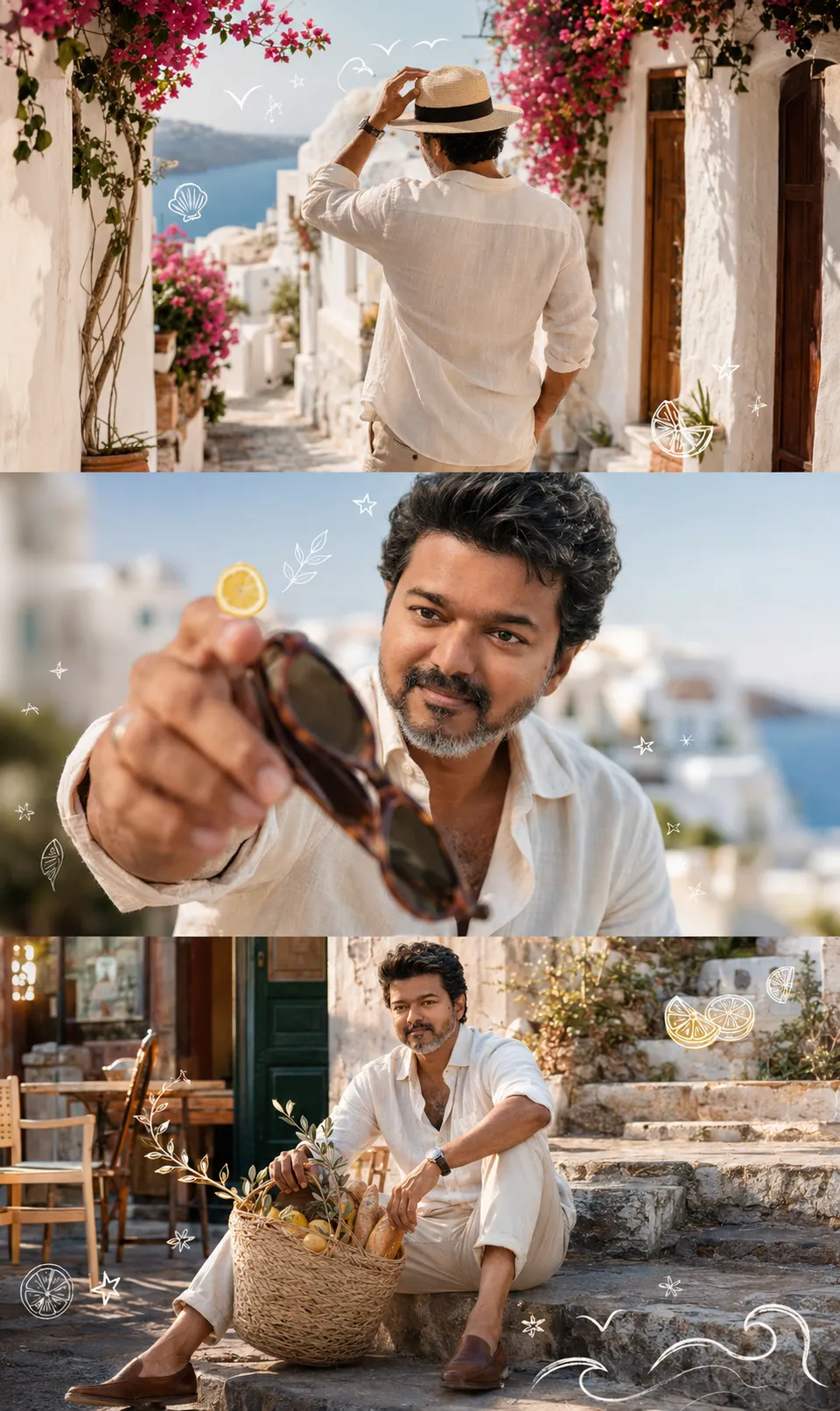 Mediterranean Summer Lifestyle Collage