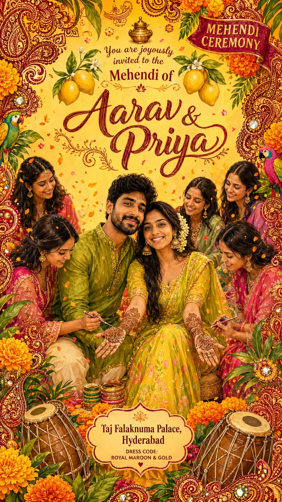 Mehendi Event Poster