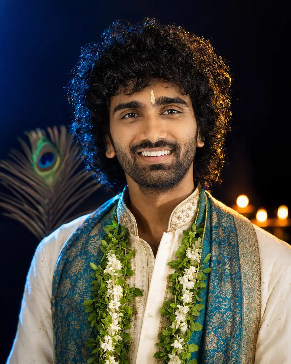 Devotional Krishna Jayanthi Portrait