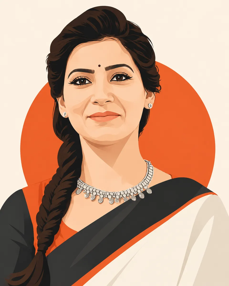Minimalist Vector Portrait