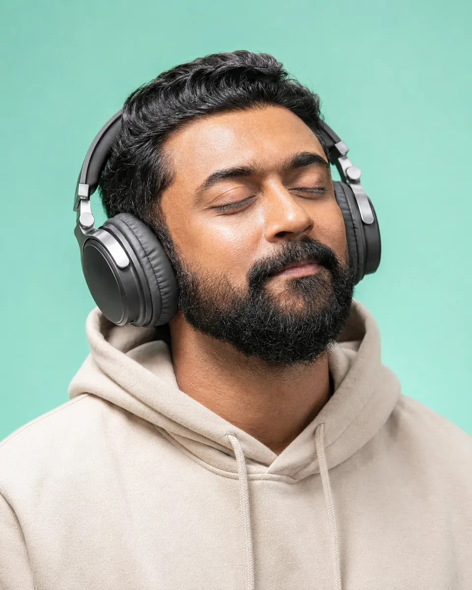 Serene Listening Portrait