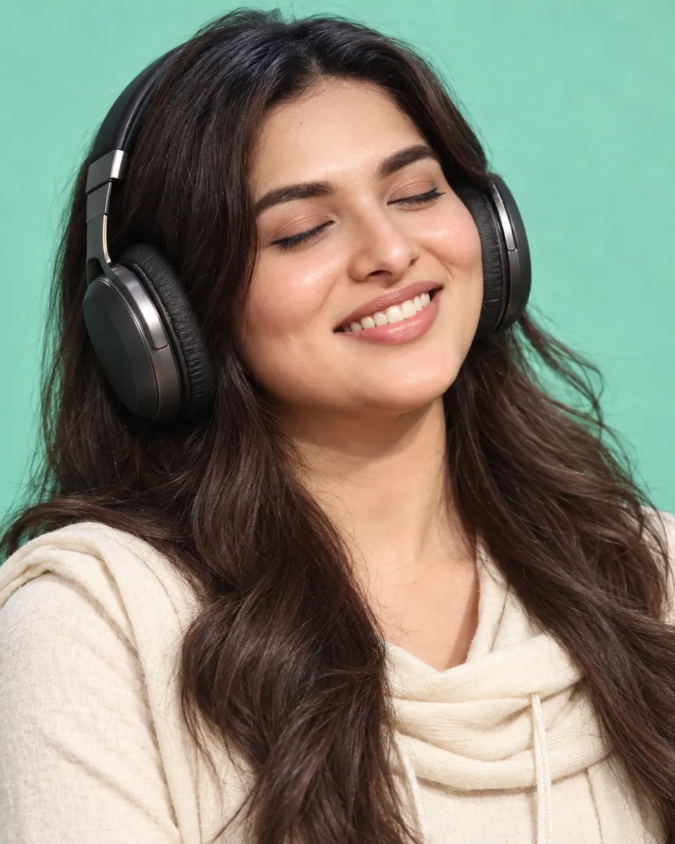 Serene Listening Portrait