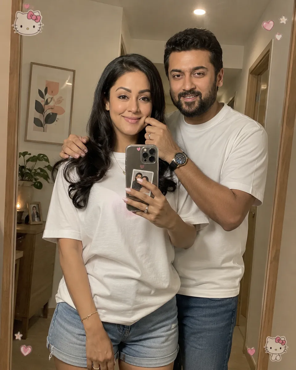 Mirror Selfie, Matching White Shirts