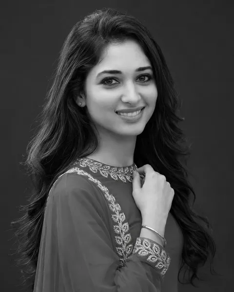 Monochrome Feminine Studio Portrait