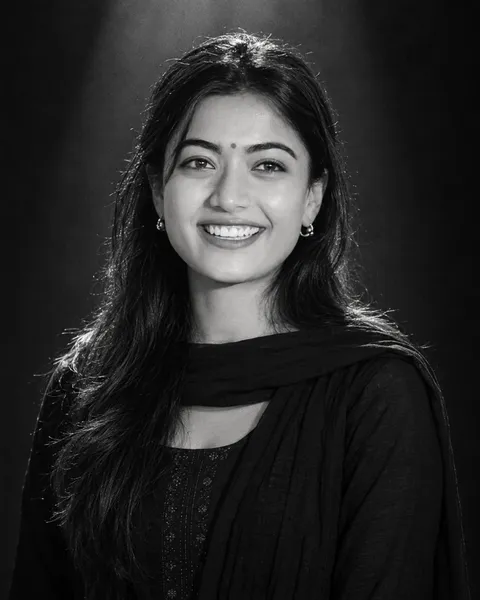 Monochrome Portrait in Chudidar