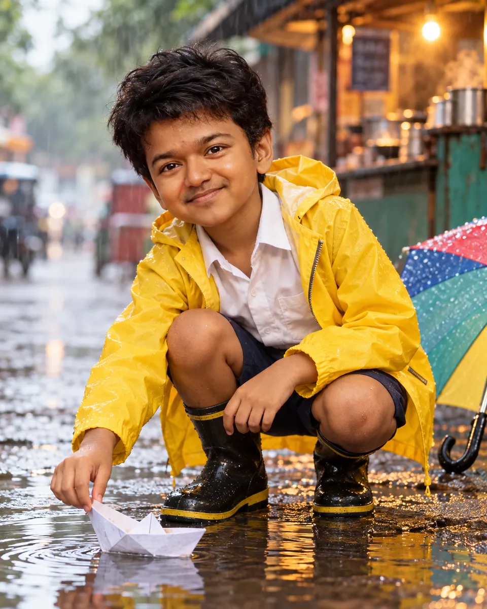 Nostalgic Childhood Rainy Day