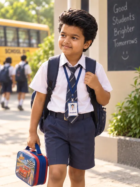 Nostalgic School Day Portrait