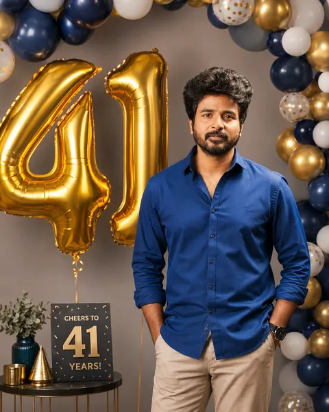 Number-Balloon Studio Portrait