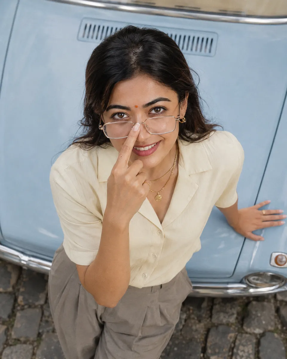 Overhead Vintage Car Moment