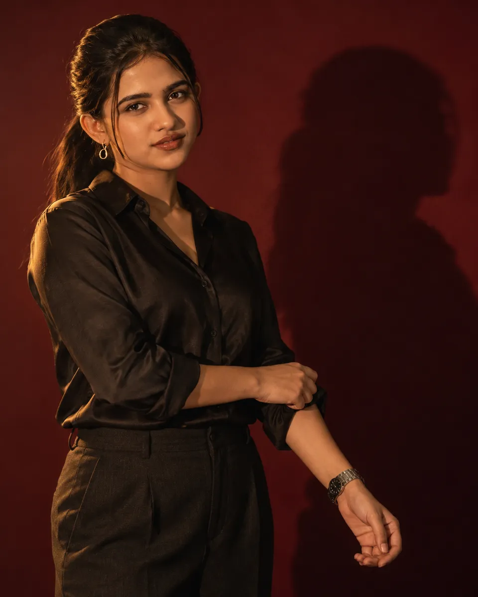 Oxblood Shadow Portrait