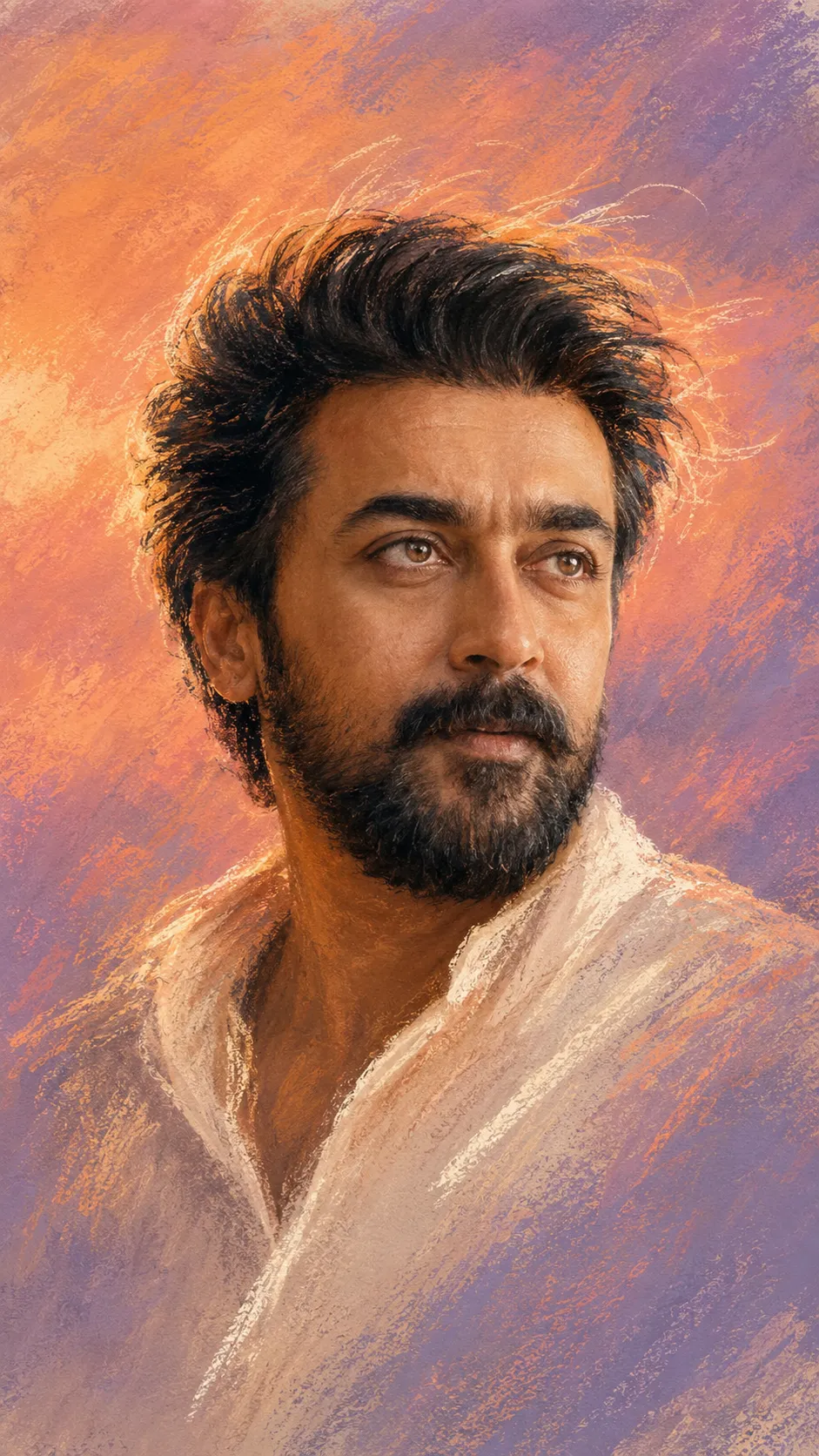 Peach Chalk Dawn Portrait