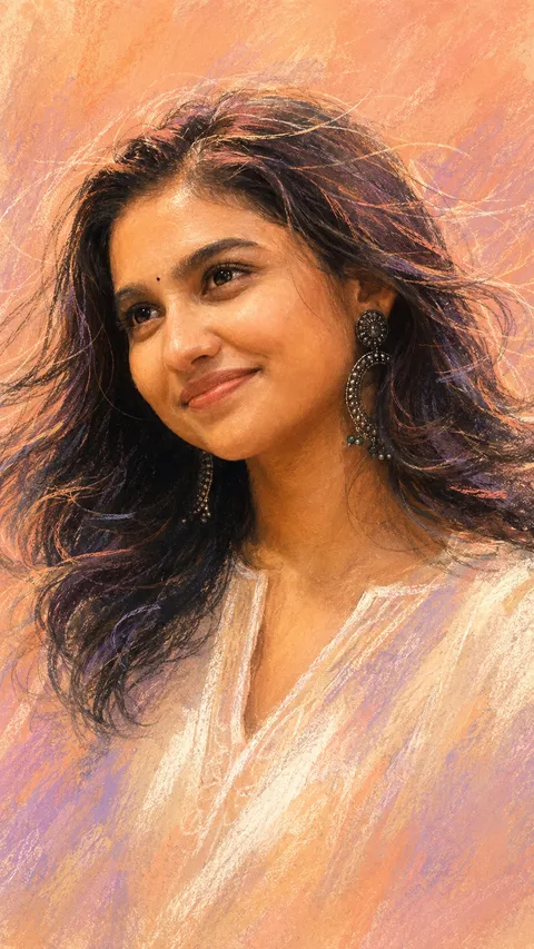 Peach Chalk Dawn Portrait