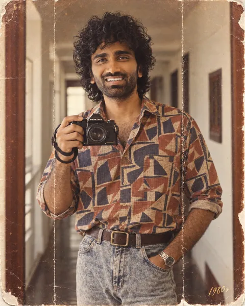 1980s Corridor Reflection