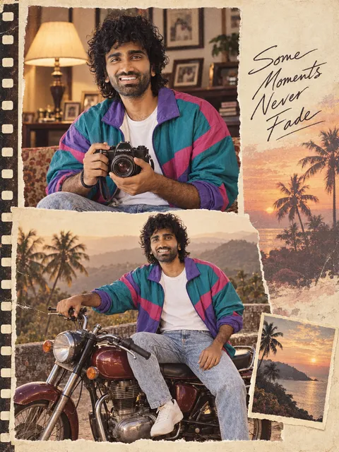 Nostalgic 1980s Collage Poster