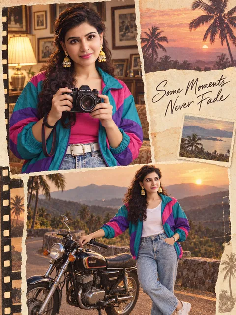 Nostalgic 1980s Collage Poster