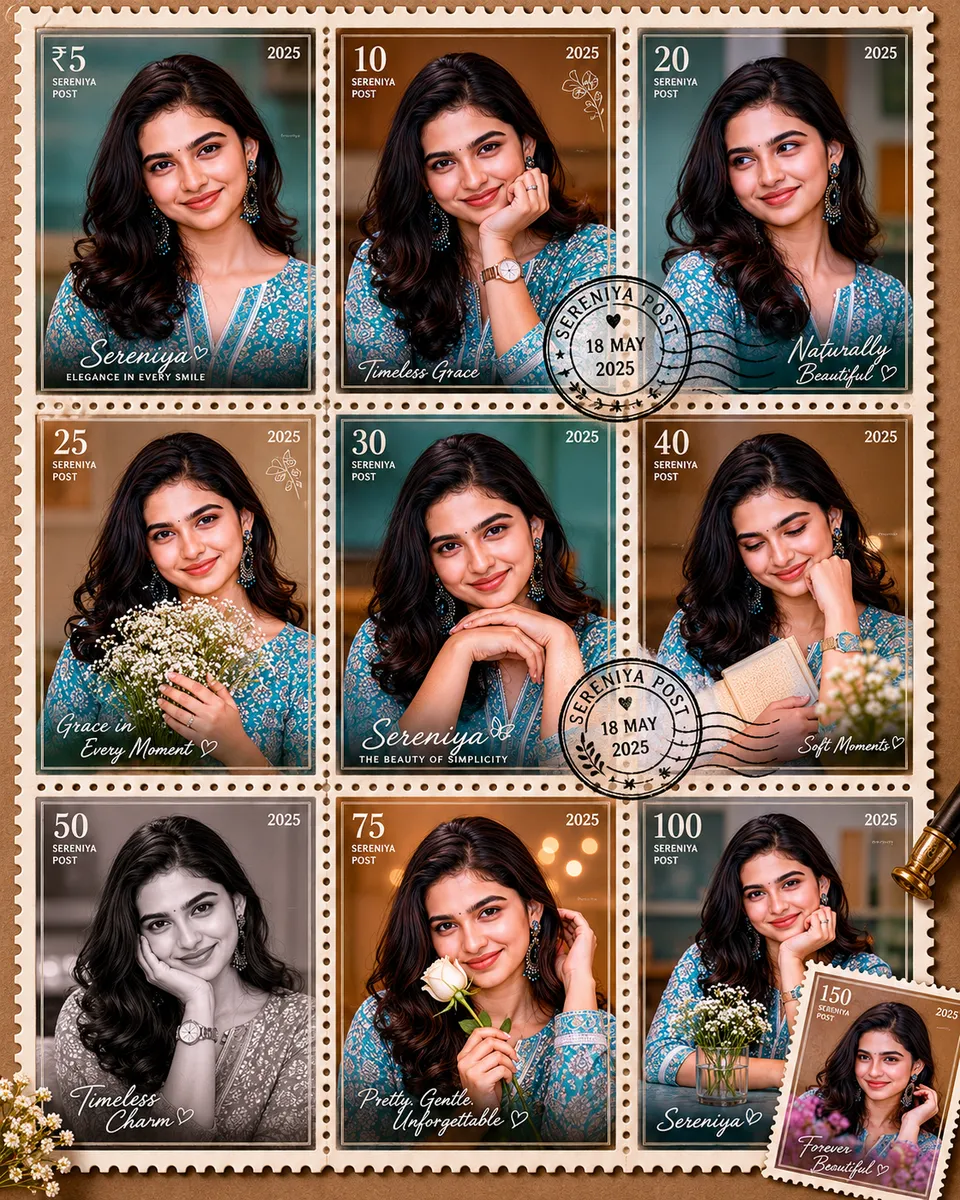 Postage-Stamp Sheet (Woman)