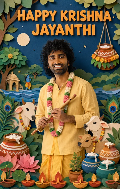 Krishna Jayanti Celebration Diorama