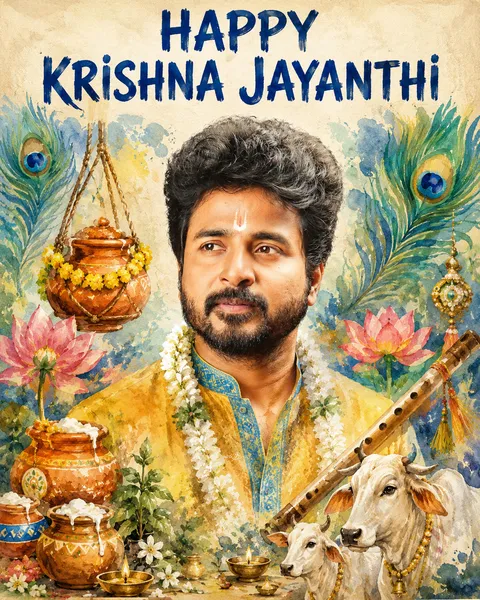 Krishna Jayanti Festival Poster