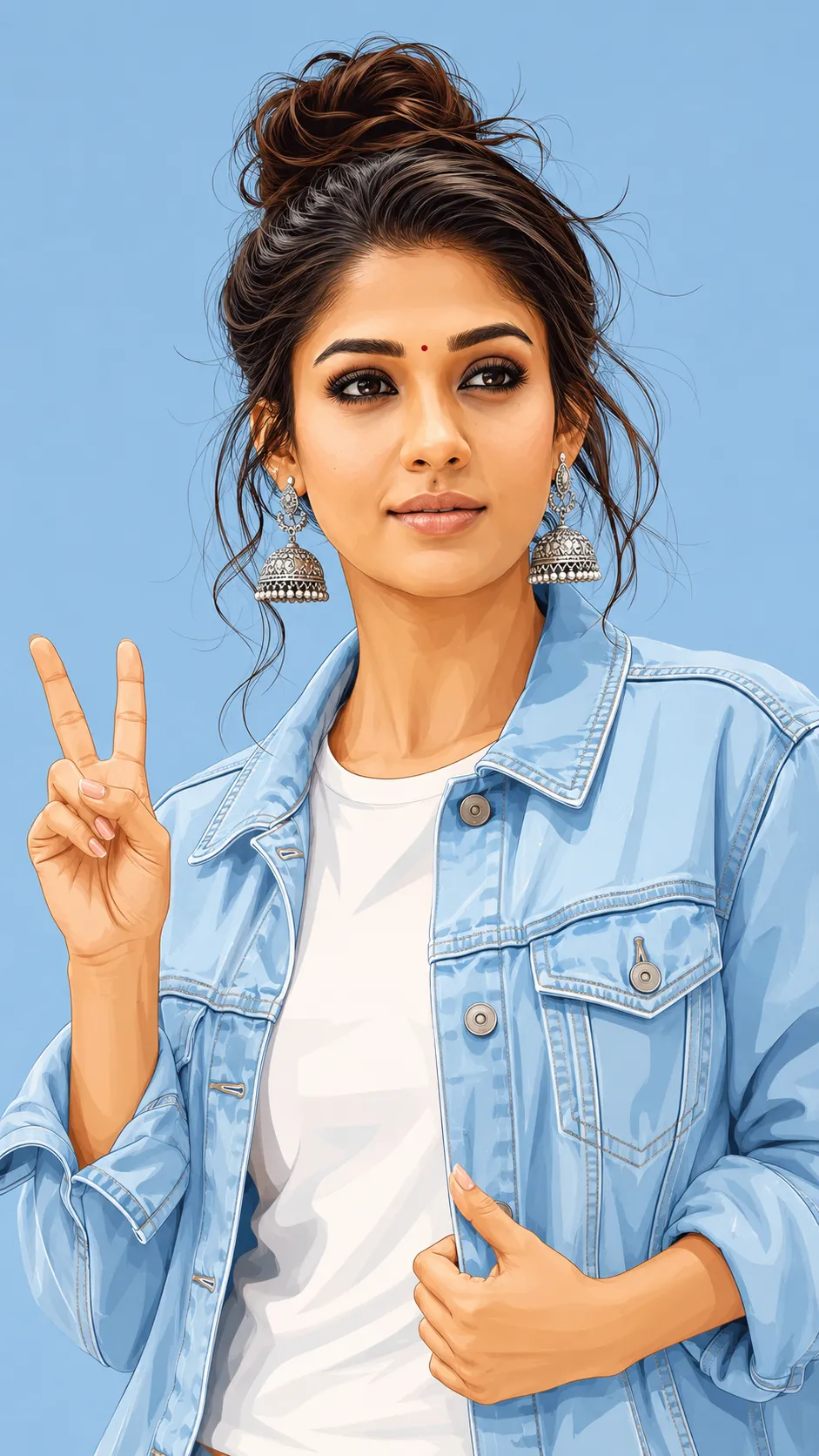 Powder Blue Denim Fusion