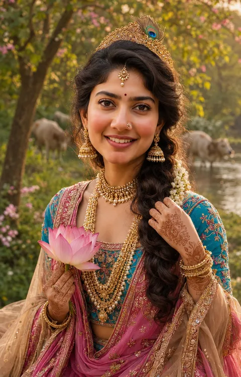 Radha in Brindavan Garden