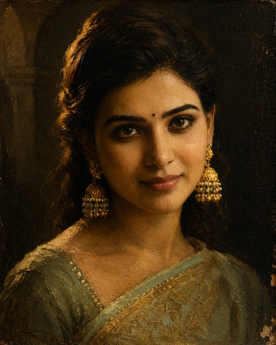 Renaissance Oil Portrait
