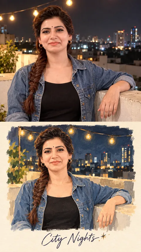 City Nights Keepsake Diptych