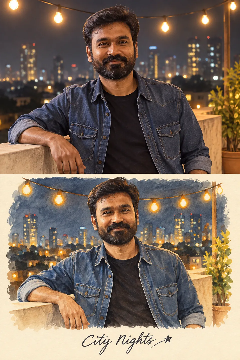 City Nights Keepsake Diptych