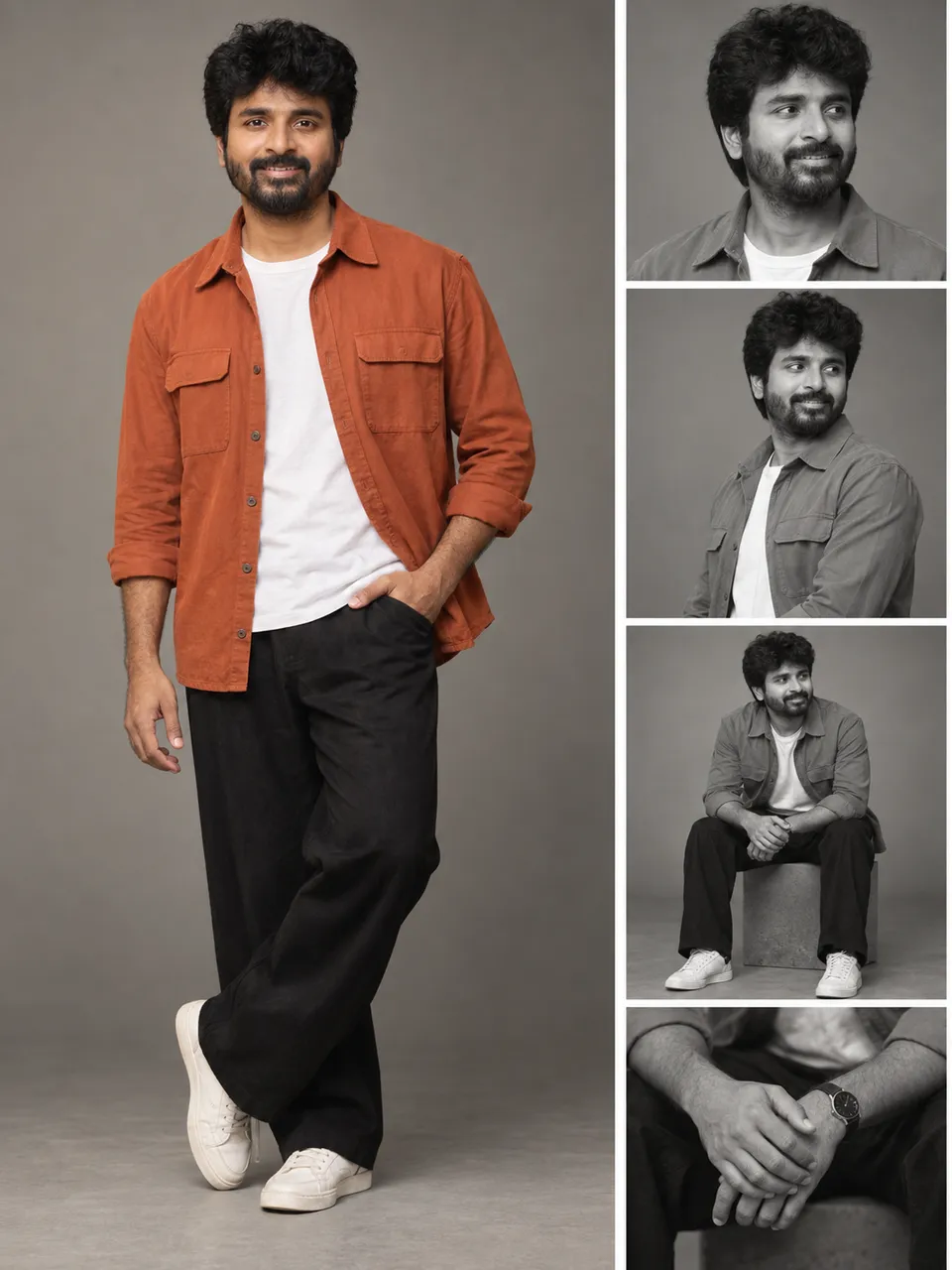 Warm-Grey Portrait Poster