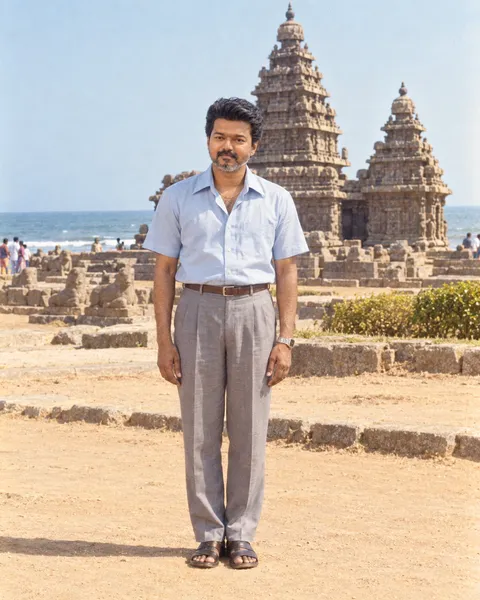 1980s Mahabalipuram Tourist Portrait