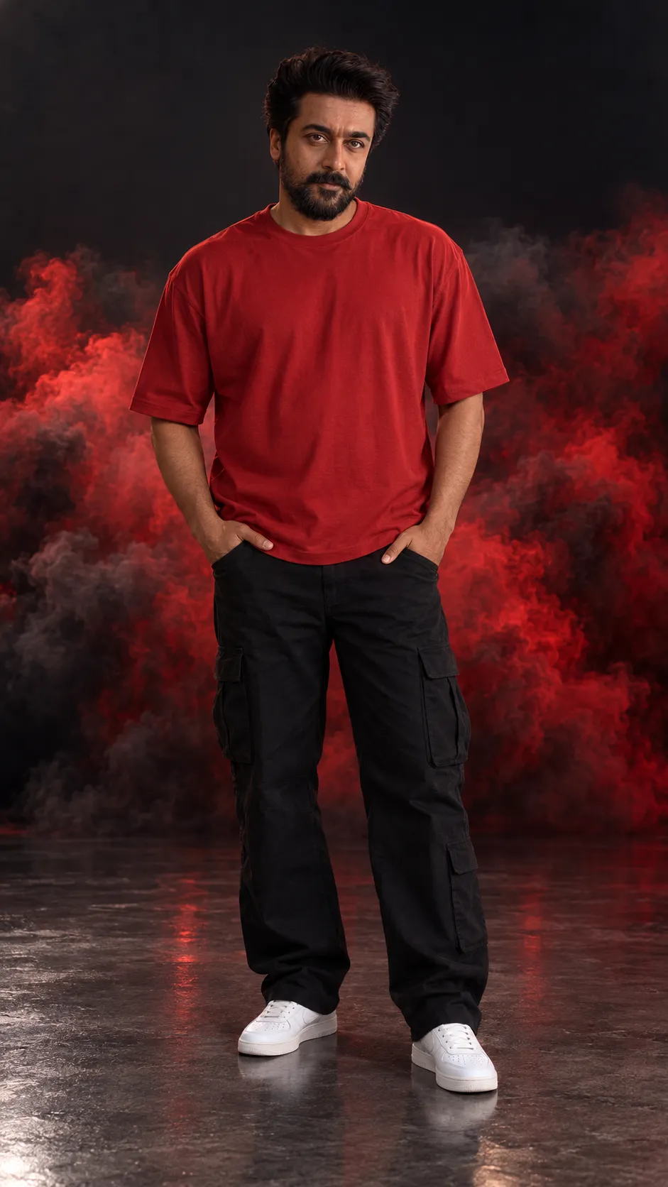 Crimson Smoke Portrait